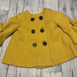 Max Studio Yellow Pea Coat